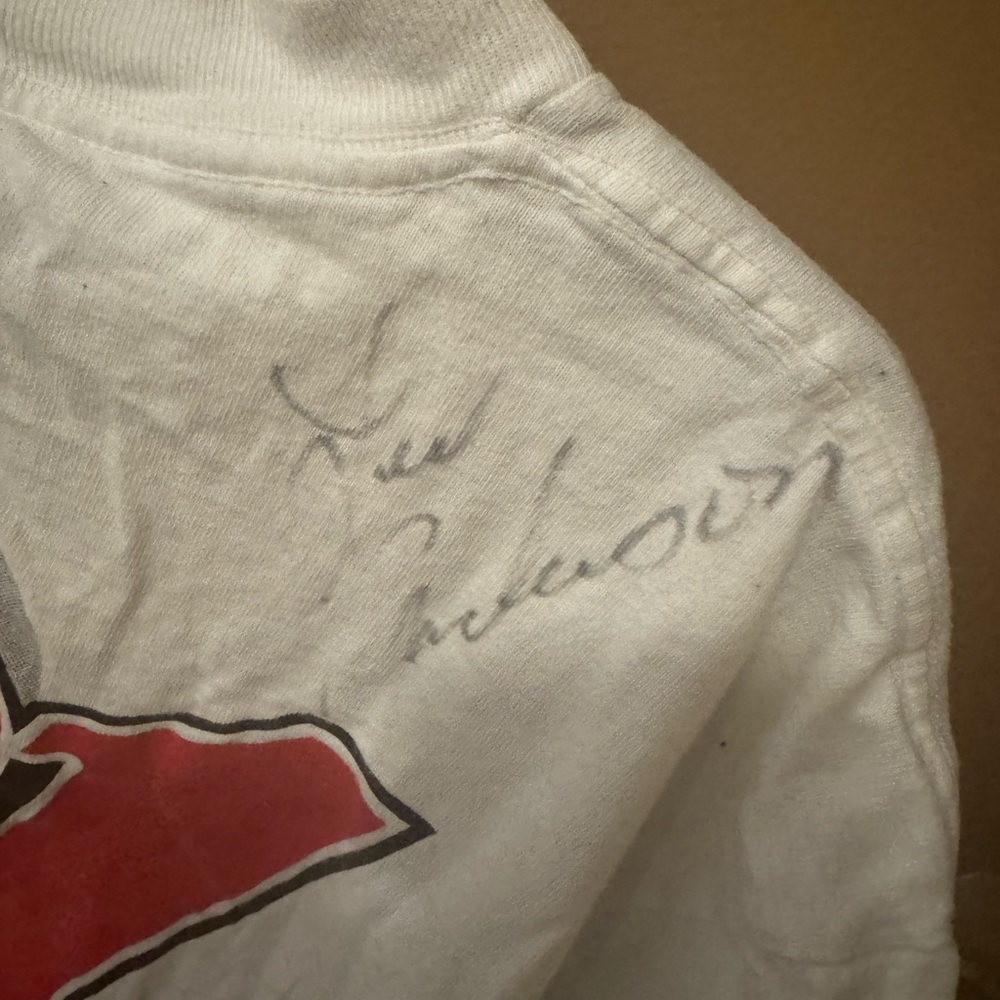 Signed Alex Anderson White Racing Graphic Tee - Picture 4 of 4